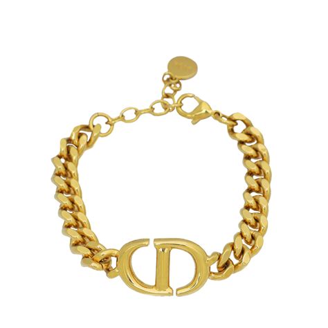 dior gold finish bracelets